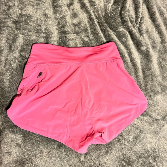 neon pink nike womens running shorts size small - Picture 3 of 4